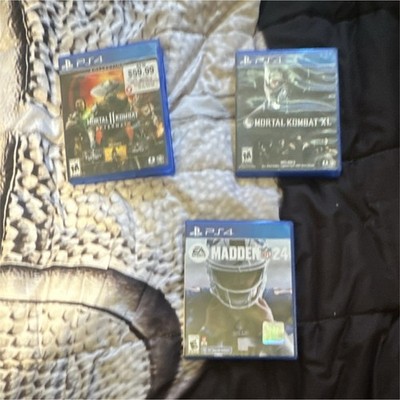 PlayStation 4 PS4 Game Lot: Mortal Kombat 11 Aftermath, MK XL, Madden NFL 24