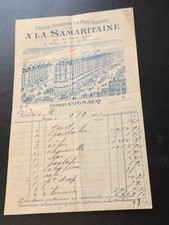 A la SAMARITAINE (facture de 1899)  RUE DU PONT NEUF PARIS vintage collection