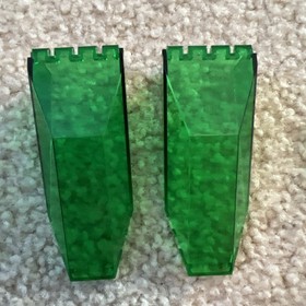 LEGO SPACE POLICE Trans Green Windscreen LOT 6984 6897 6957 1990s set 5 pieces