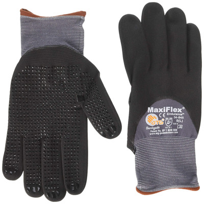 Atg 34-845/L Maxiflex Endurance Nylon Micro-Foam Nitrile 3/4 Grip Gloves Large
