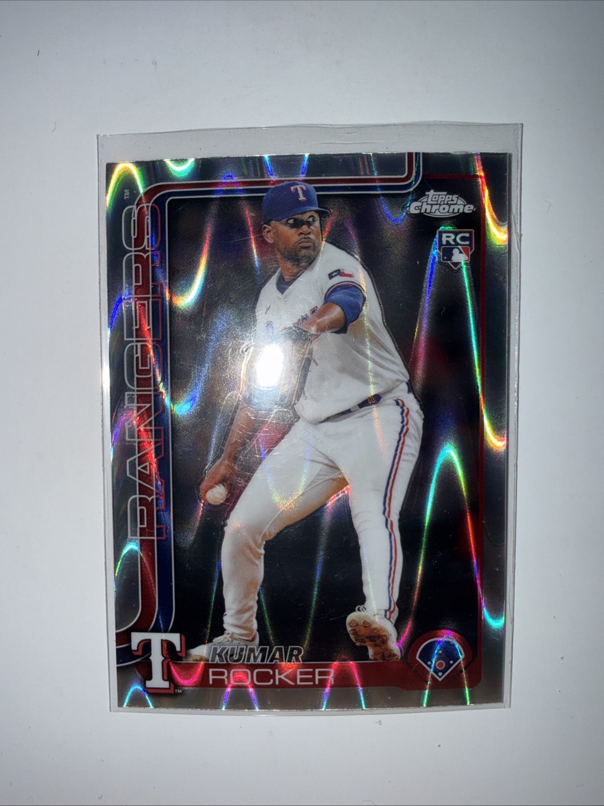 2025 Topps Chrome - Kumar Rocker #73 RayWave Refractor (RC)