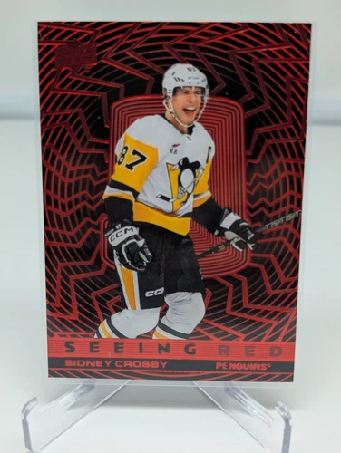 2023-24 Upper Deck Extended Series Seeing Red Sidney Crosby #SR-63 Penguins