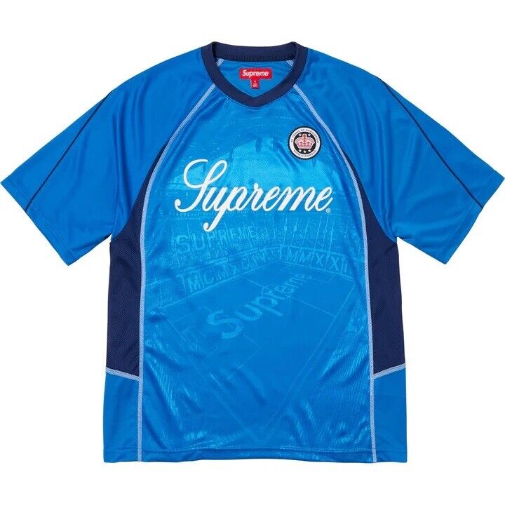 Supreme Jacquard Soccer Jersey Blue XL | eBay Supreme Jacquard Soccer Jersey Blue XL | eBay