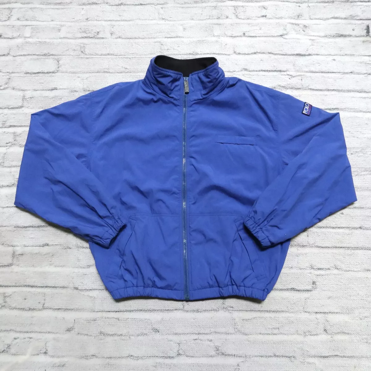 Vintage 90s Polo Sport Ralph Lauren Lined Jacket Size XL Blue Hi-Tech