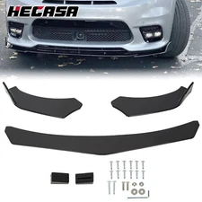 For Universal Car BMW Black Front Bumper Lip Spoiler Splitter Body Kit Diffuser