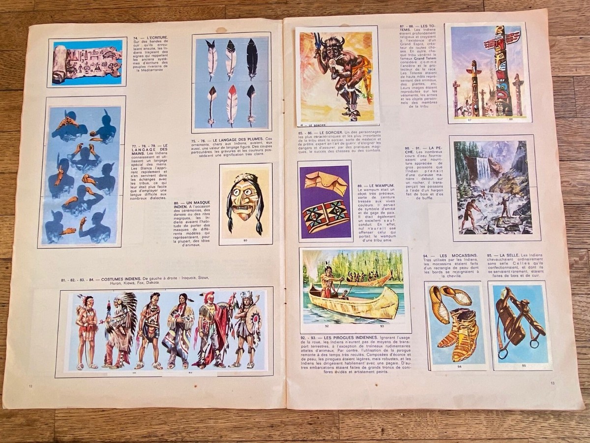 Album Complet EDIS – L'Histoire Des Indiens – Figurines Non Collées – Italie 1996 – NEUF