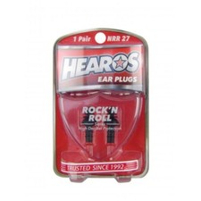 NEW Hearos Rock 'N Roll Ear Plugs NRR 27  1 Pair w/ Carry Case 