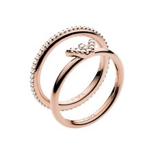 Damenring EMPORIO ARMANI EG3462221503 925% Silber Gold Rose Grosse 11