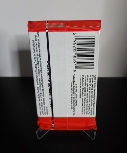 DISNEY'S THE LION KING SERIE II Booster Pack (SkyBox, 8 tarjetas, 1995) Nuevo/Sellado - Imagen 2 de 3