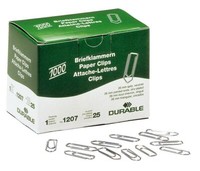 Durable KF01308 Briefklammer, Metall, 26 Mm, Verzinkt, Schachtel Mit 1000 StüCk