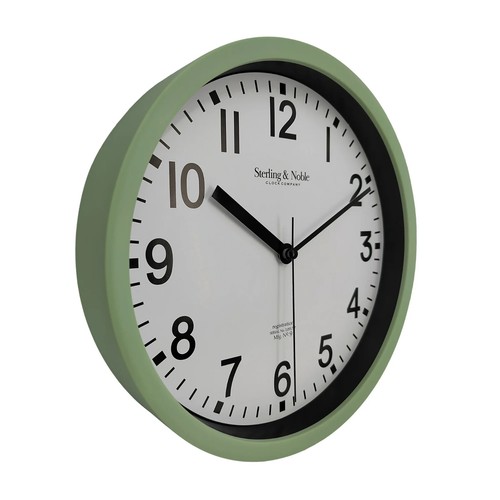 Mainstays Basic Indoor 8,78" Salbei Analog Runde Moderne Wanduhr - Bild 2 von 7