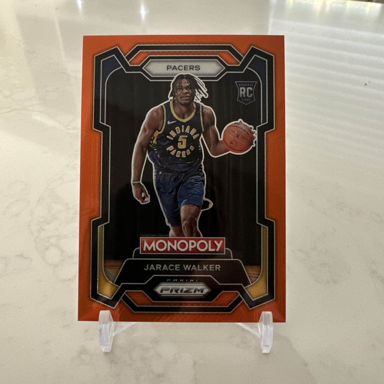 2023-24 Panini Prizm Monopoly Orange Prizm /124 Jarace Walker #36 Rookie RC