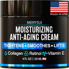 Mens Face Moisturizer Cream - anti Aging & Wrinkle for Men with Collagen, Retino