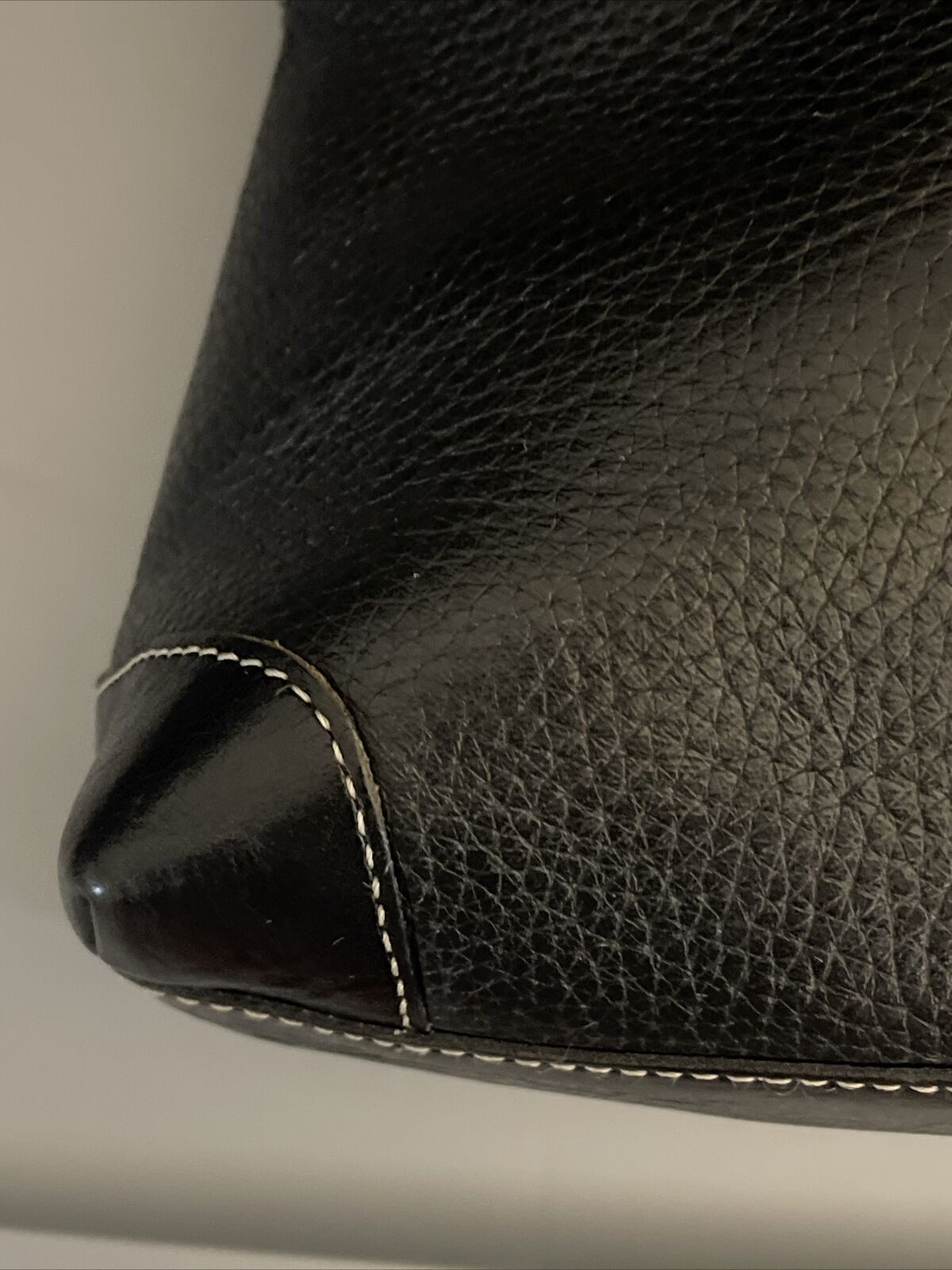Brighton Leather Double Handle Handbag Purse Black - image 14