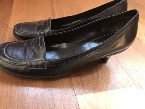 nine west penny loafer heels