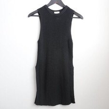 Aritzia Wilfred Palmier Sleeveless Knit Tunic Style Sweater Black Size XS