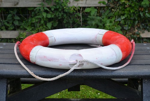 gebrauchte alte Kunststoff Rettungsring Boje 71 cm Rettungsring - KOSTENLOSE LIEFERUNG - Bild 7 von 7