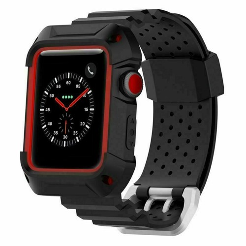 Funda protectora con correa de reloj para iWatch Series 3 2 1 38/42 mm BM - Imagen 19 de 23