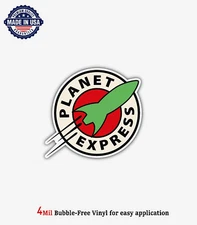 PLANET EXPRESS FUTURAMA LOGO DECAL STICKER USA TRUCK VEHICLE WINDOW WALL CAR