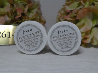 2 x fresh ROSE FACE MASK Travel Size 20ml / 0.6oz Each*****NEW*****
