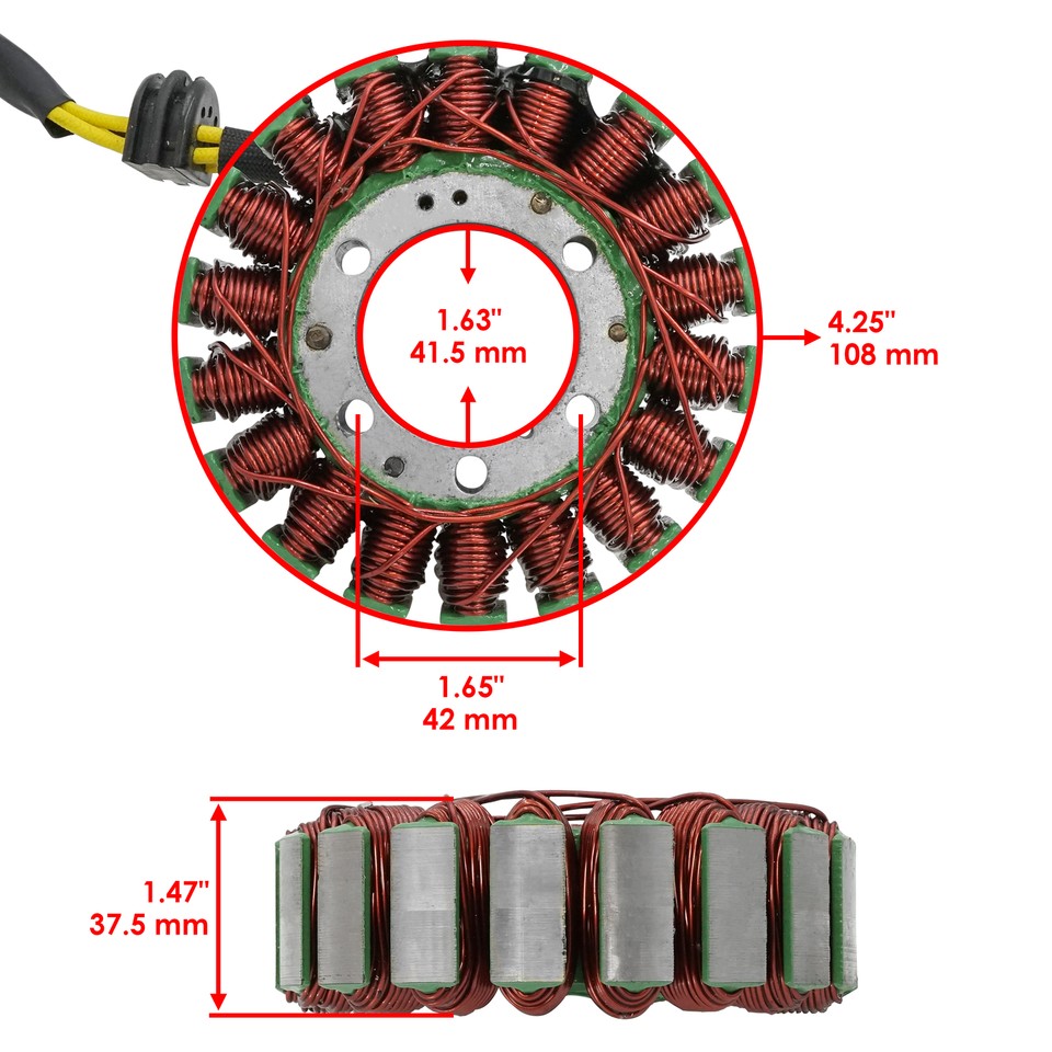 Caltric Stator For Polaris 3089853 Stator Generator Alternator - Foto 7