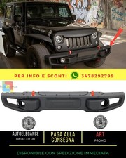 💎Paraurti metallo per Jeep Wrangler Rubicon JK 07-17 Fendinebbia Griglia Nero💎