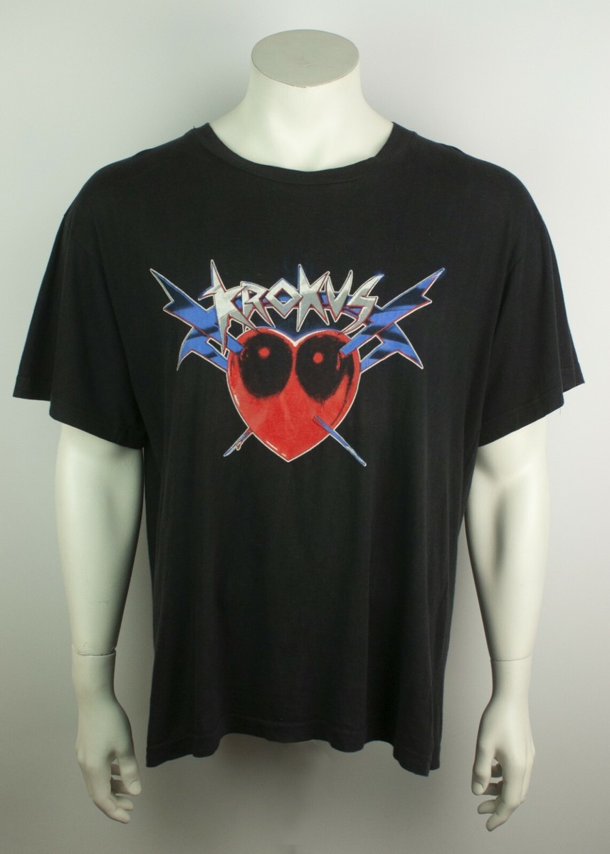 Vintage 1988 Krokus The Heavy Metal Heart Attack Tour Band Graphic
