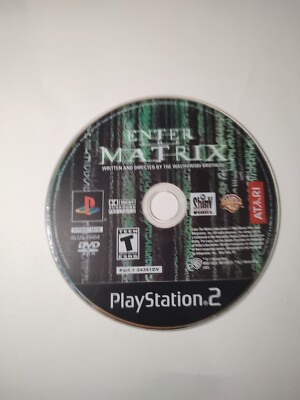 Enter the Matrix (Sony PlayStation 2, 2003) Black Label DISC ONLY