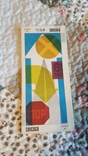 1968 SINCLAIR Road Map CHICAGO