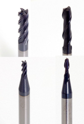 VHM SCHAFTFRÄSER Z=4, Z=2, Fräser HRC 1, 1.5, 2, 2.5, 3, 4, 5, 6, 8,10,12 mm 