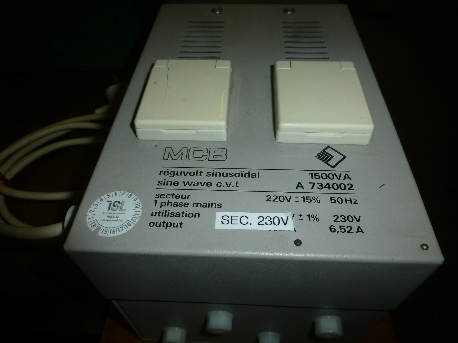 Auf Bestellung Sinus-Filter SINUSFILTER MCB 230 V 1500 VA TOP 