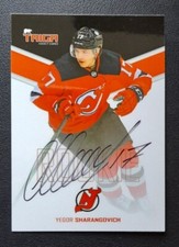Yegor Sharangovich - New Jersey Devils Rookie Hard Signed Taiga hockey