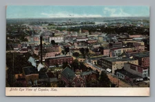 Postcard Birds Eye View Topeka Kansas UDB *A3161