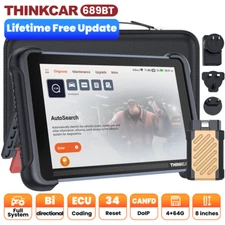 ThinkScan 689BT Auto Diagnostic Scan Tool Bidirectional OBD2 Scanner E.CU Coding