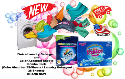 Finice Dye Transfer Preventative & Laundry Detergent and Color Absorber 35 Sheet