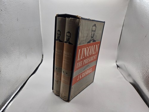 Lincoln The President J.G. Randall two volume set Springfield to Gettysburg