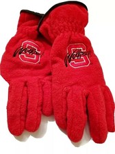 North Carolina State Wolfpack Logo Fleece Gloves, NCAA M/L