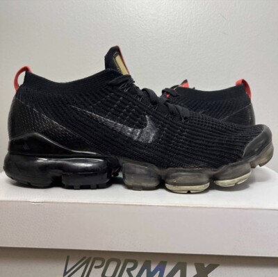 Nike Air VaporMax Flyknit Black Snakeskin Size 11 Sneakers w