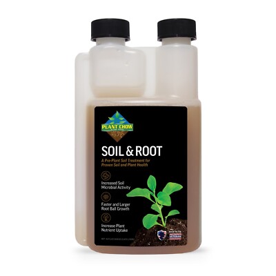 Plant Chow Soil & Root  16 oz Liquid Plant Heath Treatment Fast Root Ball Growth