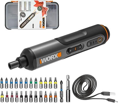 WORX WX240 Akkuschauber Set 4V Max Stabschrauber Akku-Stabschrauber kabellos