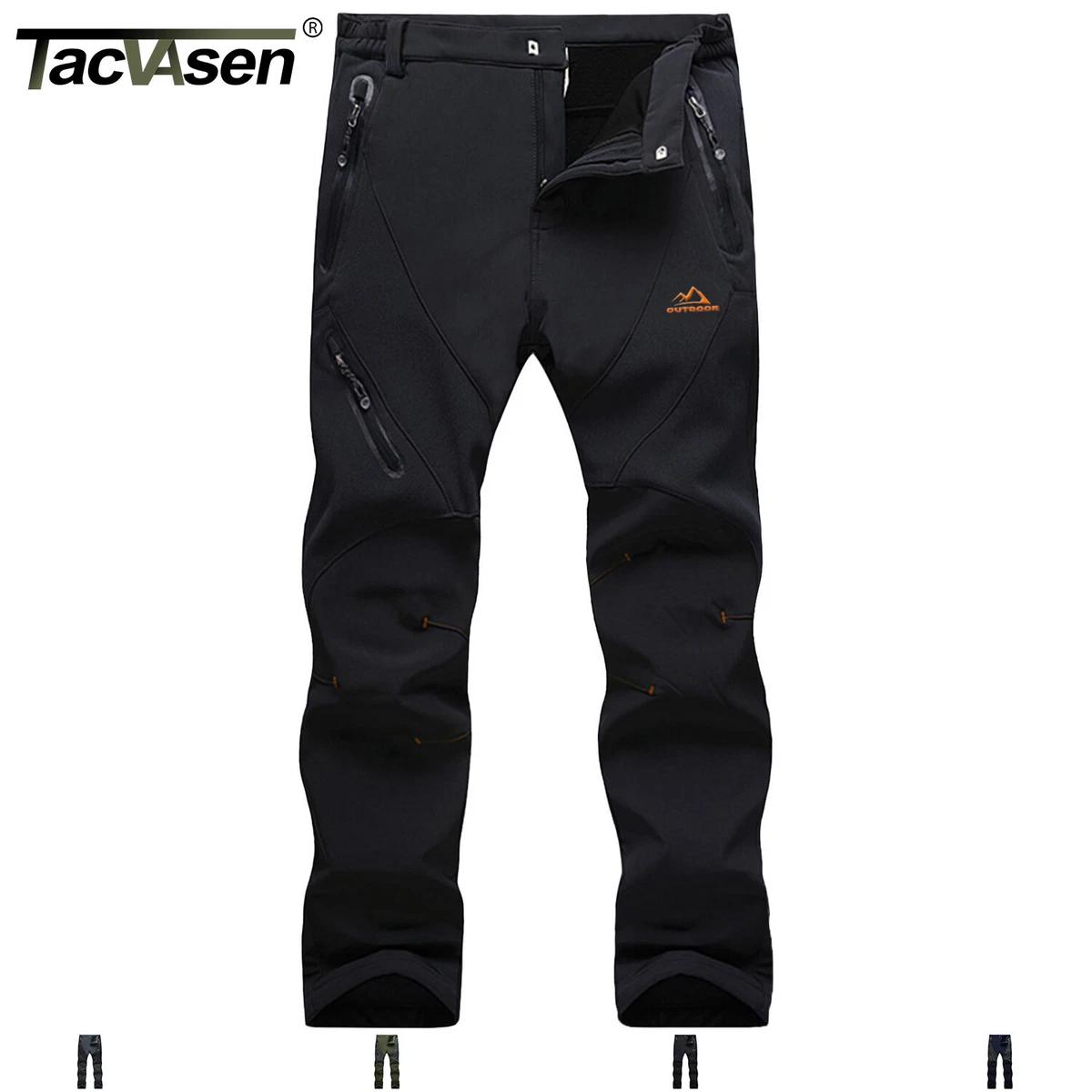 Outdoor Men's Winter Hiking Pants Fleece Lined Waterproof Work