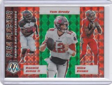 2020 Panini Mosaic Green Flea Flicker #13 Evans Jones Brady Buccaneers 
