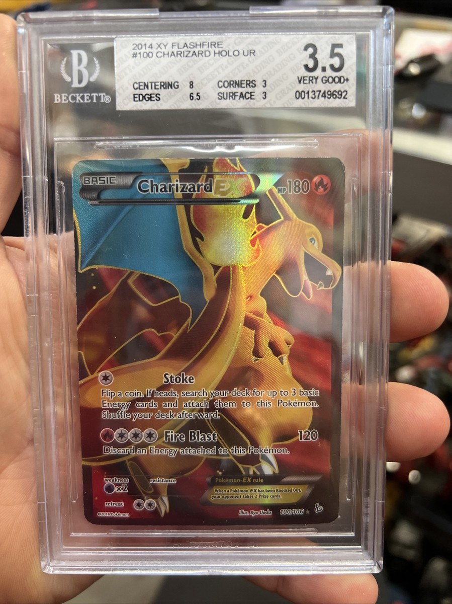 BGS 3.5 Charizard EX 100/106 Full Art Flashfire 2014 XY BGS 3.5 Charizard EX 100/106 Full Art Flashfire 2014 XY