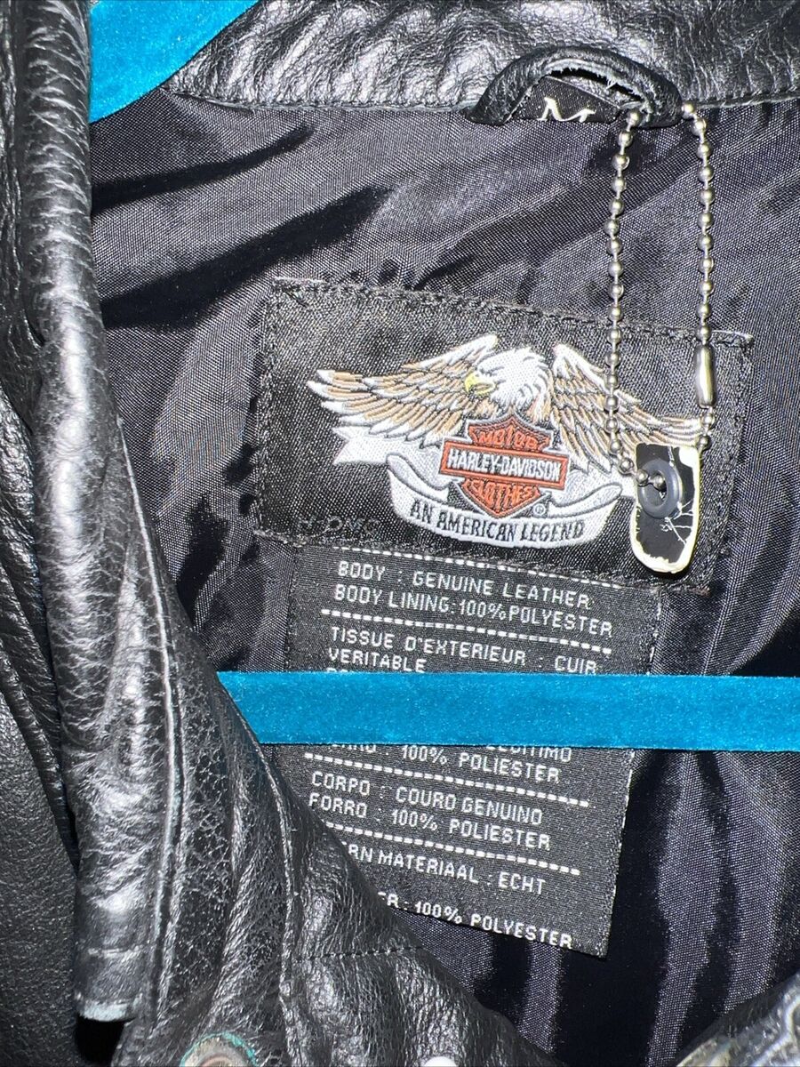 Vintage 2005 HARLEY DAVIDSON Black Leather Biker Jacket Vintage 2005 HARLEY DAVIDSON Black Leather Biker Jacket