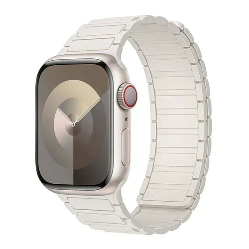 Bracelet Pour Apple Watch Sport Siliconne Magnétique 38-49mm Series 3-9 SE Ultra - Picture 4 of 33