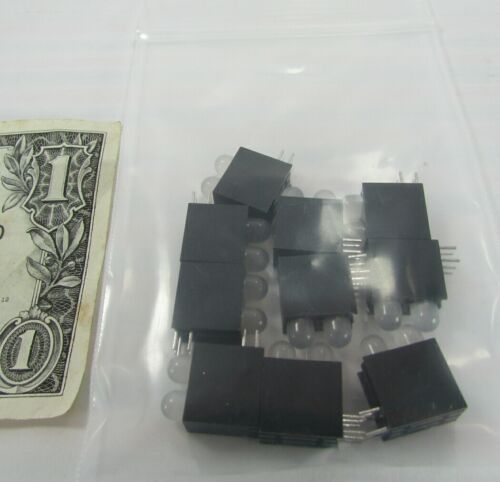 10 Dialight 2-Lens Mounted LEDs, 5MM White Lens, Green or Yellow Light 552-3544 - Picture 10 of 12