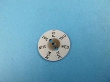 JLC LECOULTRE VINTAGE OLD STOCK WHITE DAY CALENDAR WHEEL 17.25MM