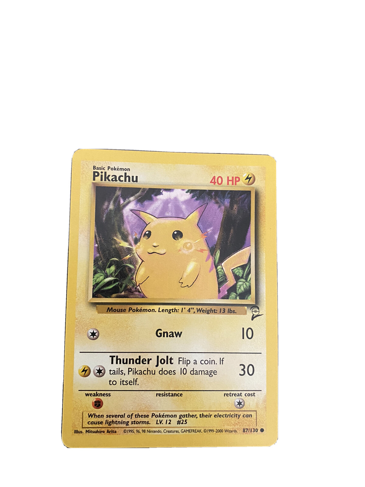 Pikachu 058/102 Base Set Pokemon TCG Card Regular Edition