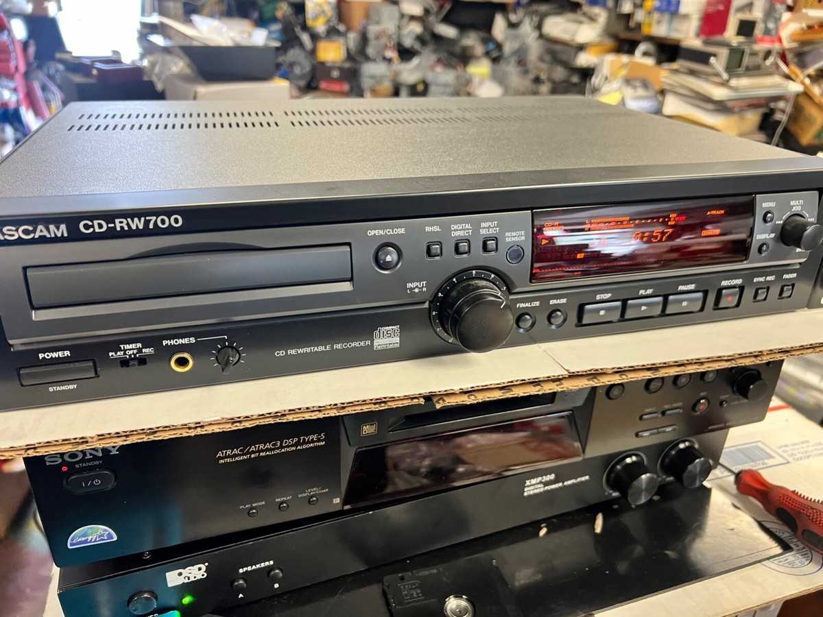 Tascam CD-RW700 CD RW 700 CD Recorder & Rewriter w/ Box And Remote 