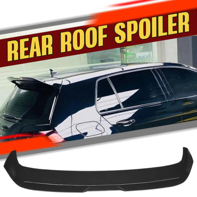 Black Rear Window Roof Spoiler Wing Lip For  Golf7 MK7 MK7.5 GTI R 2014-2021
